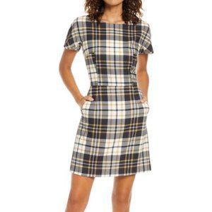 French Connection Eleanor Plaid Sheath Dress